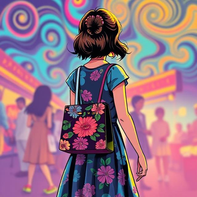 Floral Print Handbag is so beautiful